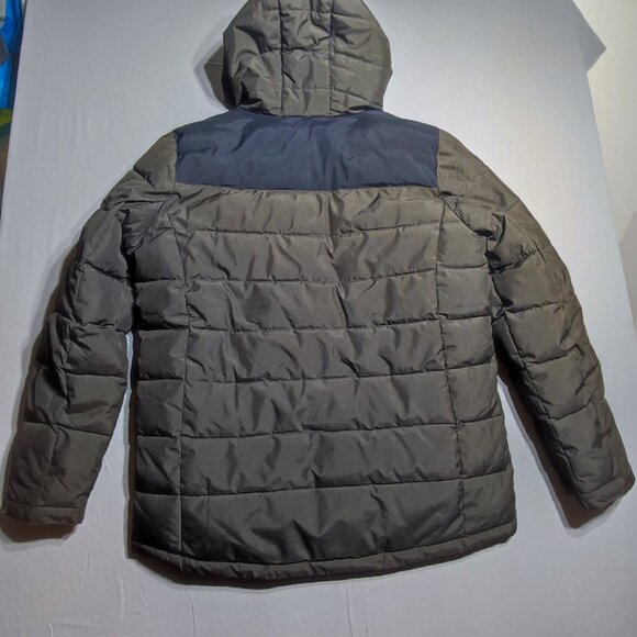 Buffalo David Bitton puffer jacket men's XL olive-brown,  with hood - Picture 4 of 15